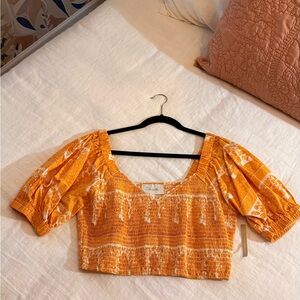 Cleobella Everly Smocked Top - L NWT